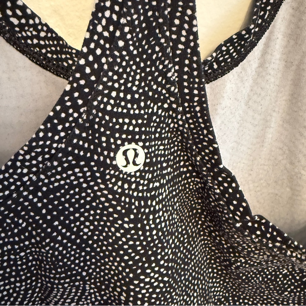 Lululemon Cool Racerback II *Nulu Free Spirit Ice Grey Black - Picture 4 of 4